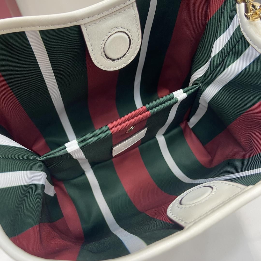 Gucci GG Emblem Mini Bucket Bag  - DopestKickz