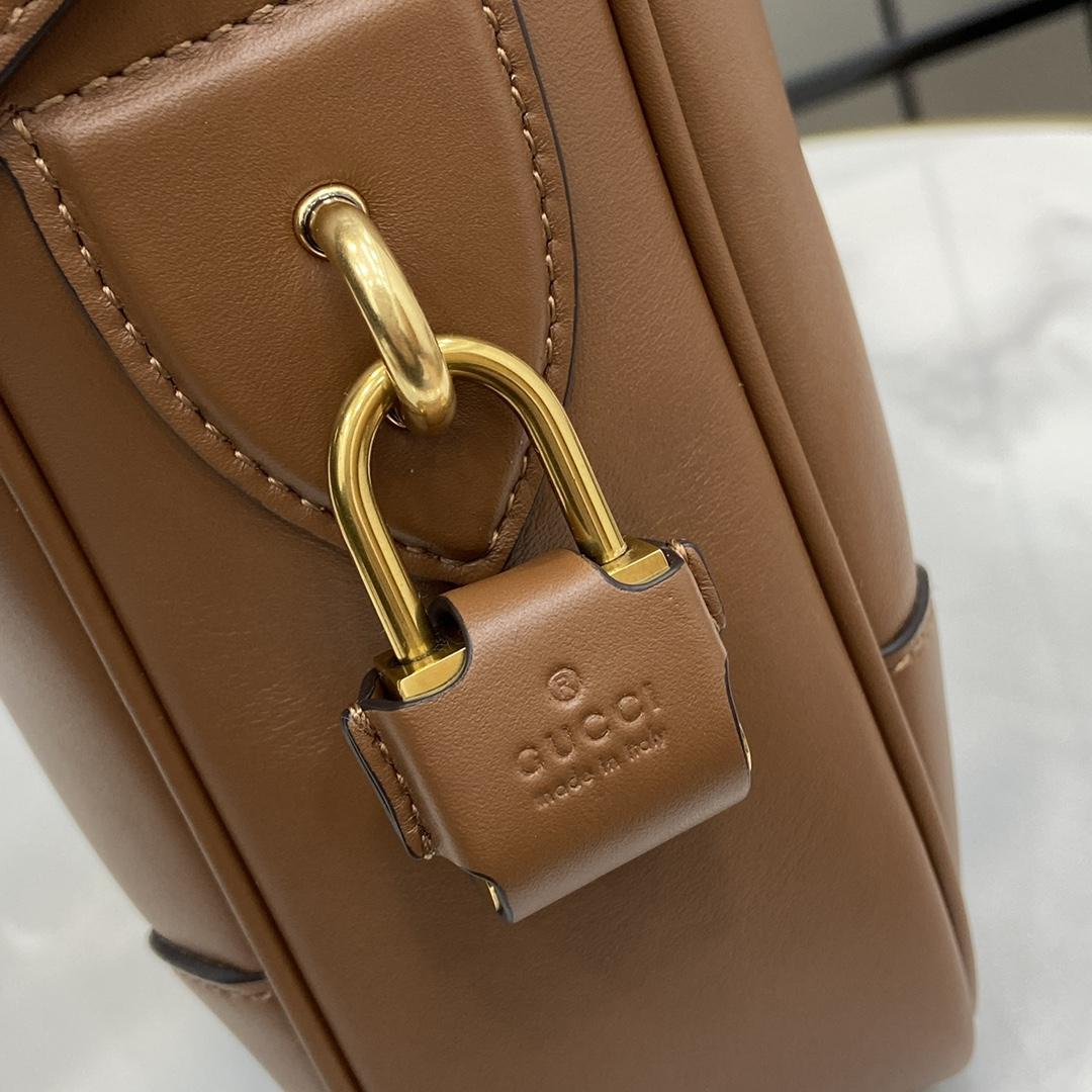 Gucci GG Emblem Medium Briefcase - DopestKickz