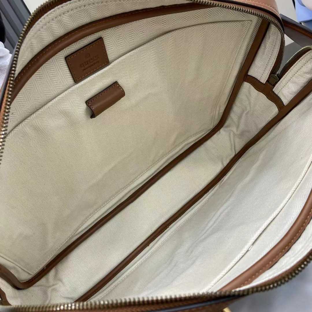Gucci GG Emblem Medium Briefcase - DopestKickz