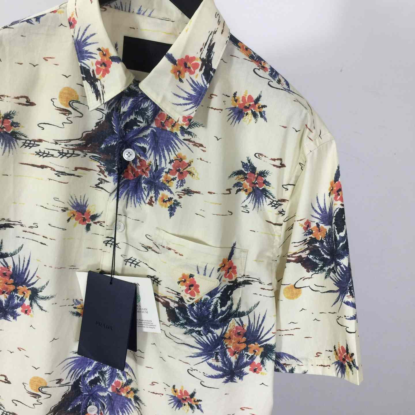 Prada Hawaii Print Bowling Shirt - DopestKickz