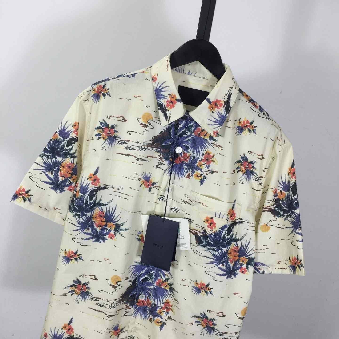 Prada Hawaii Print Bowling Shirt - DopestKickz