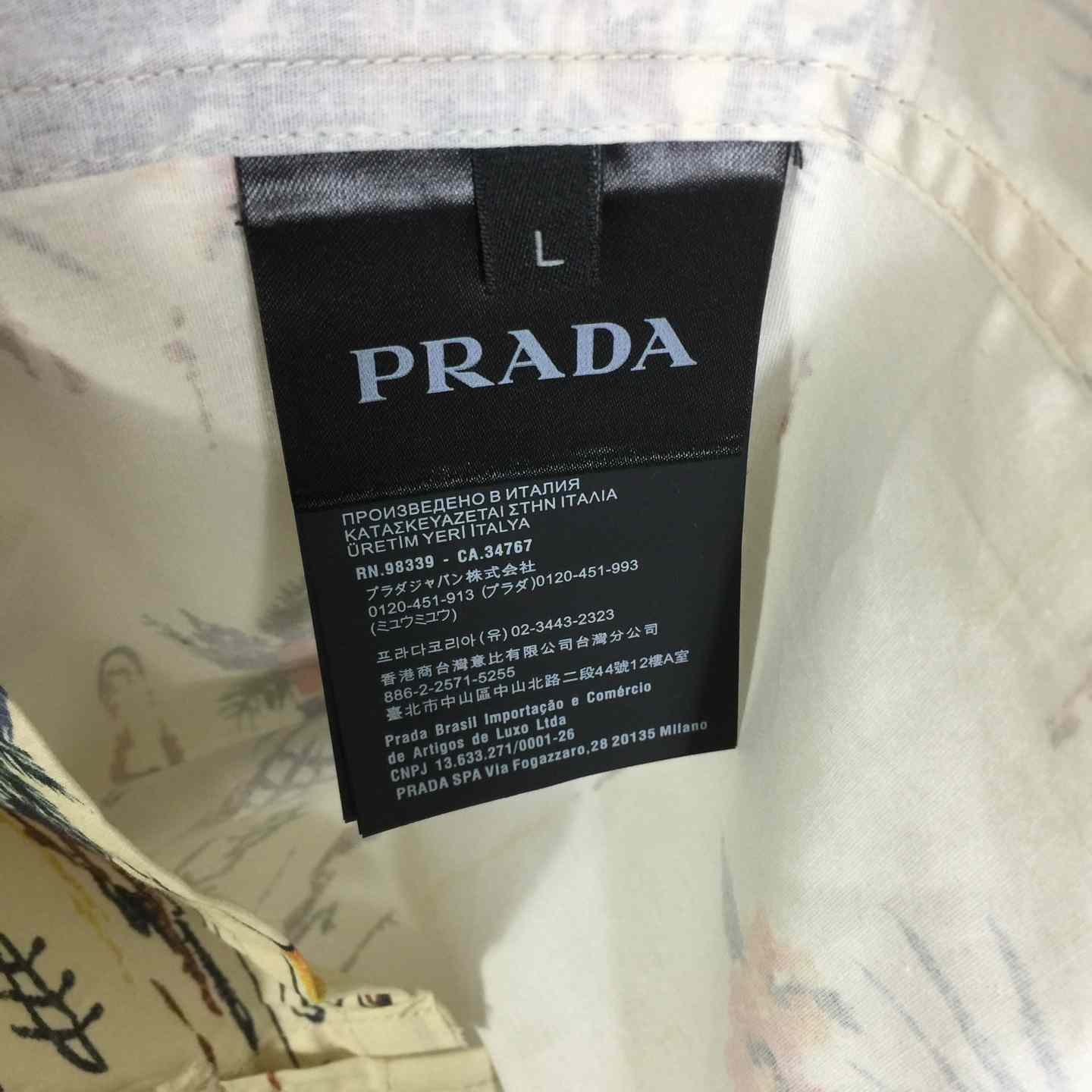 Prada Hawaii Print Bowling Shirt - DopestKickz