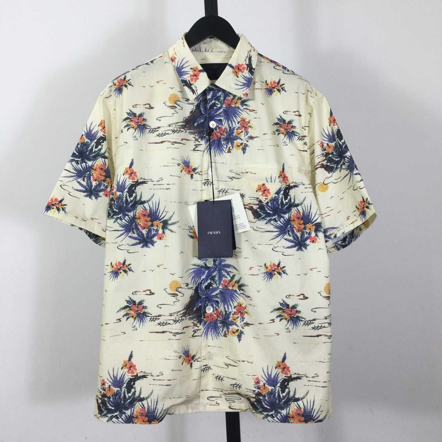 Prada Hawaii Print Bowling Shirt - DopestKickz