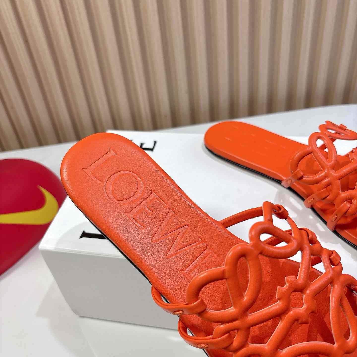 Loewe Petal Anagram Slide In Soft Calfskin - DopestKickz