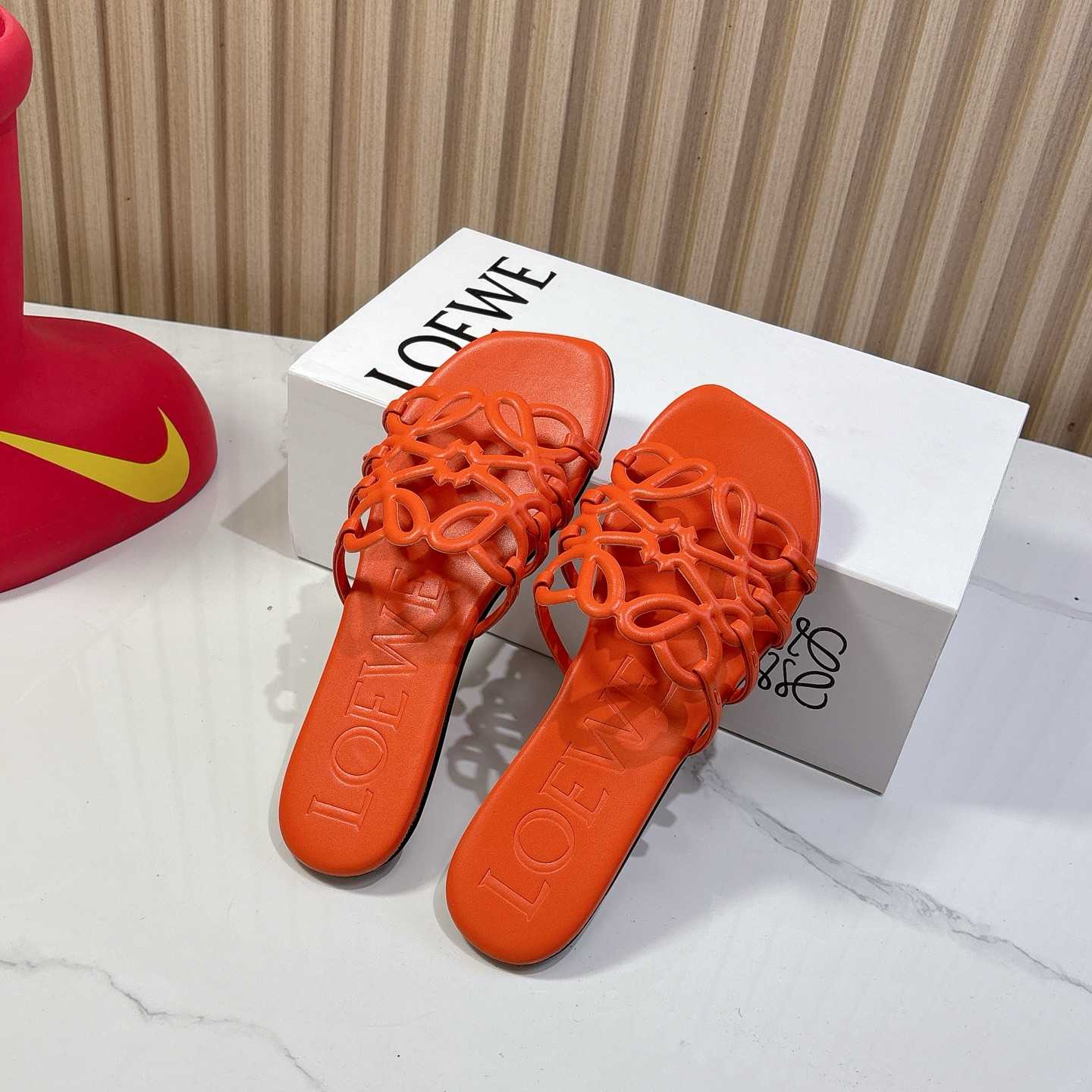 Loewe Petal Anagram Slide In Soft Calfskin - DopestKickz