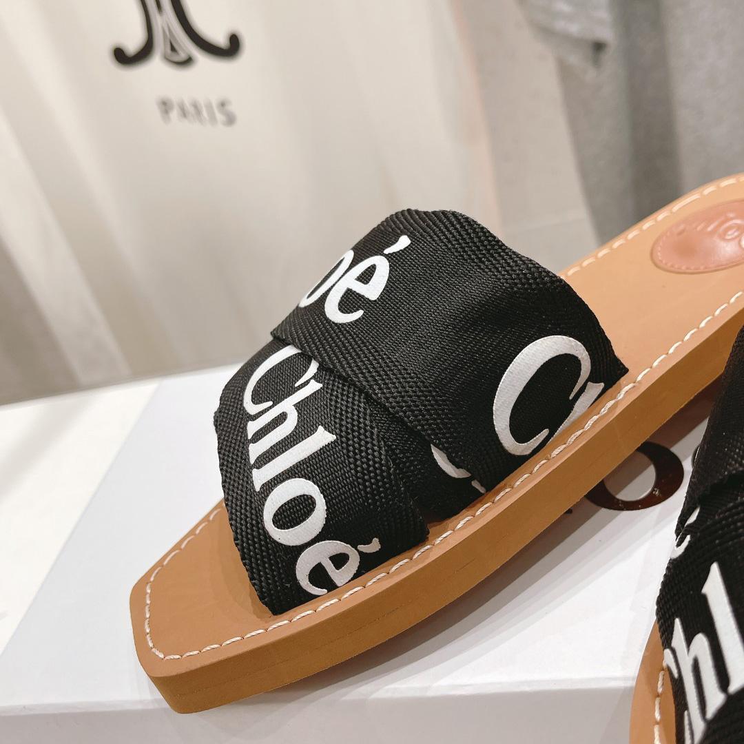 Chloe Woody Cloth Mules - DopestKickz