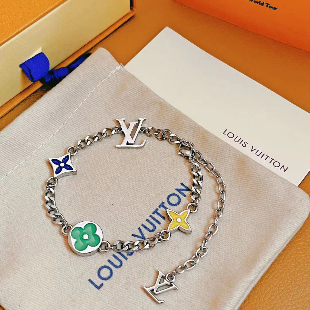 Louis Vuitton Monogram Row Bracelet  M1599A - DopestKickz
