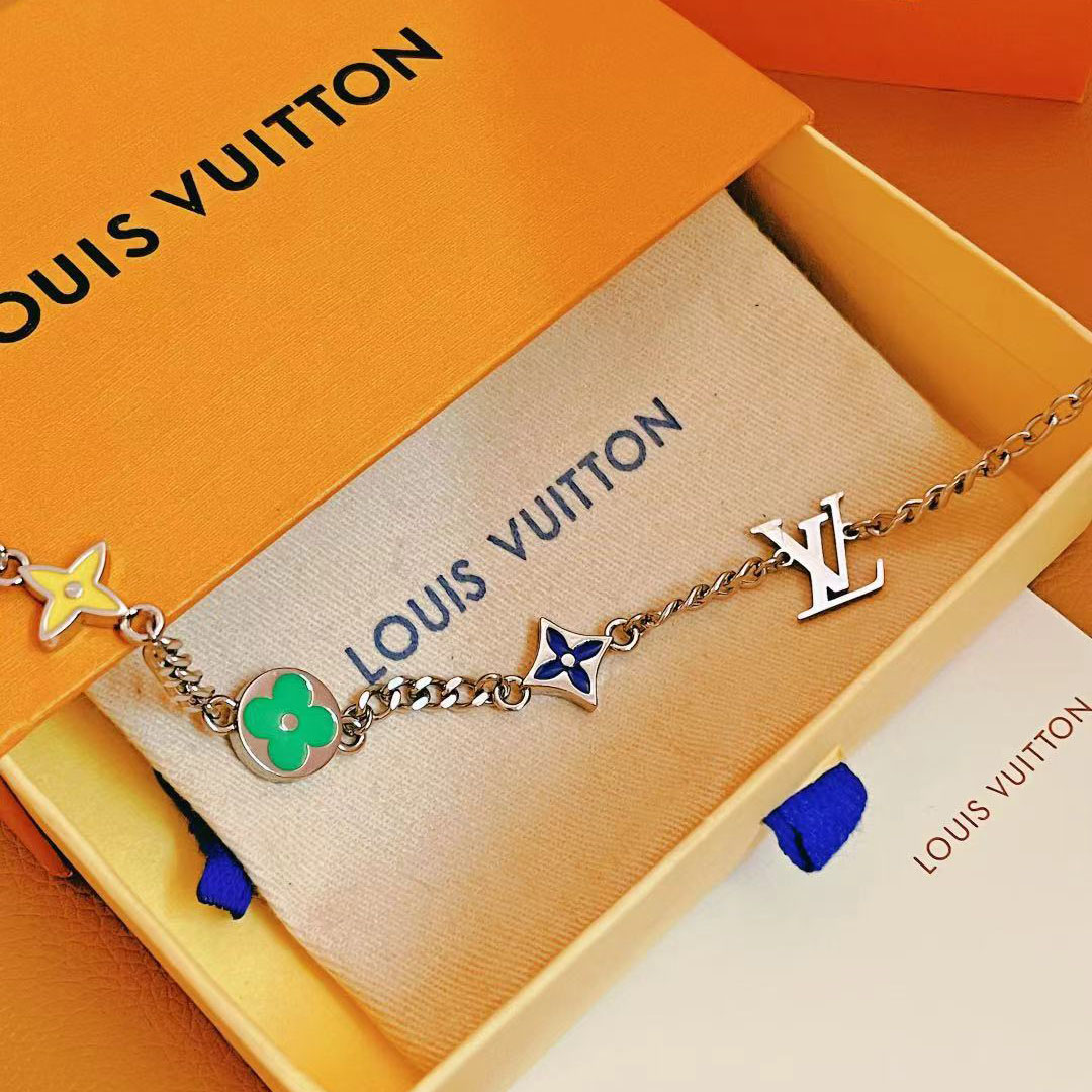 Louis Vuitton Monogram Row Bracelet  M1599A - DopestKickz