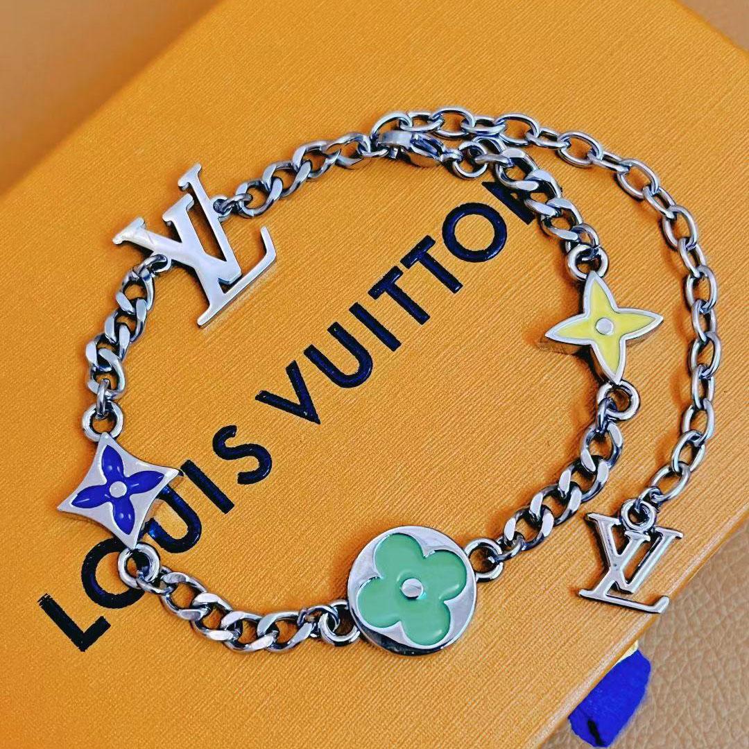 Louis Vuitton Monogram Row Bracelet  M1599A - DopestKickz