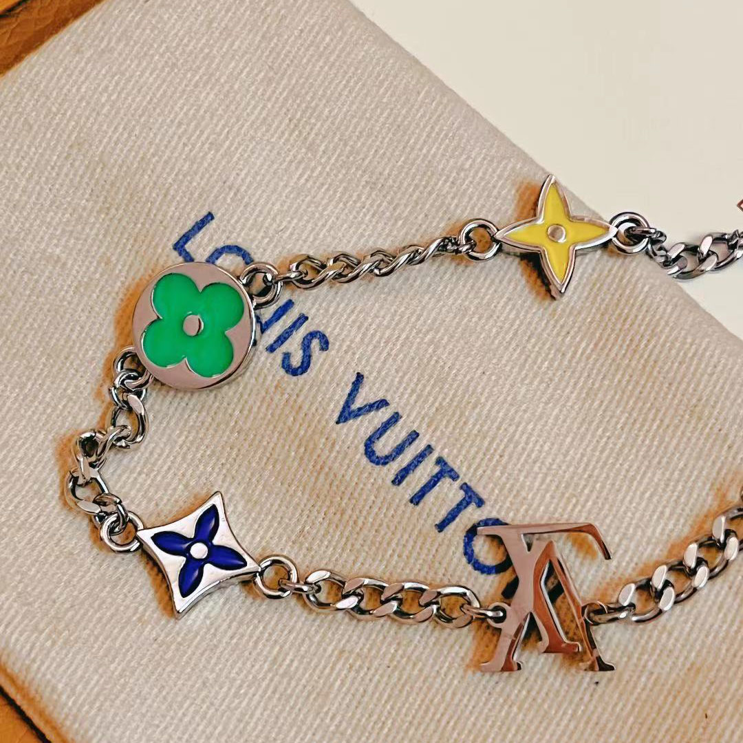 Louis Vuitton Monogram Row Bracelet  M1599A - DopestKickz