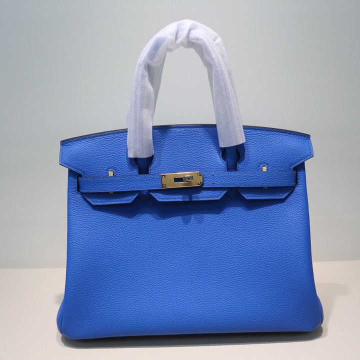 Hermes Birkin bag 30 Blue - DopestKickz