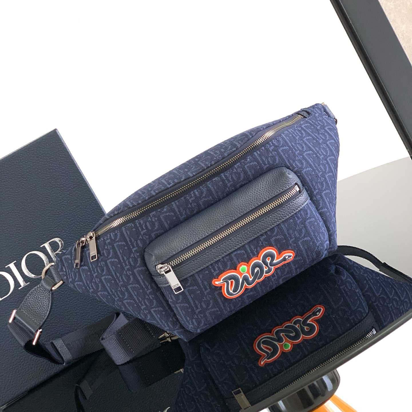 Dior And Kaws Rider 2.0 Belt Bag - DopestKickz