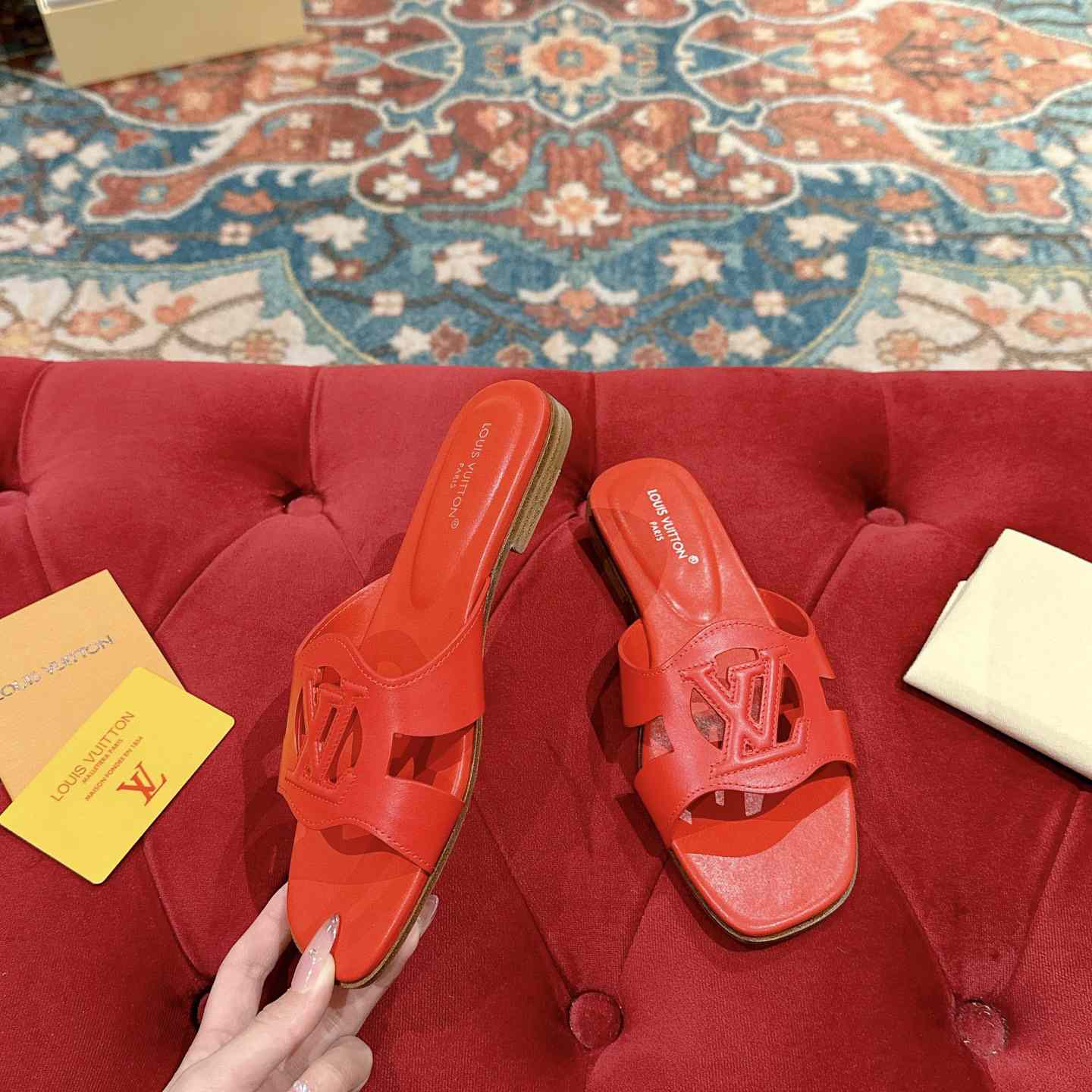 Louis Vuitton LV Isola Flat Mule - DopestKickz