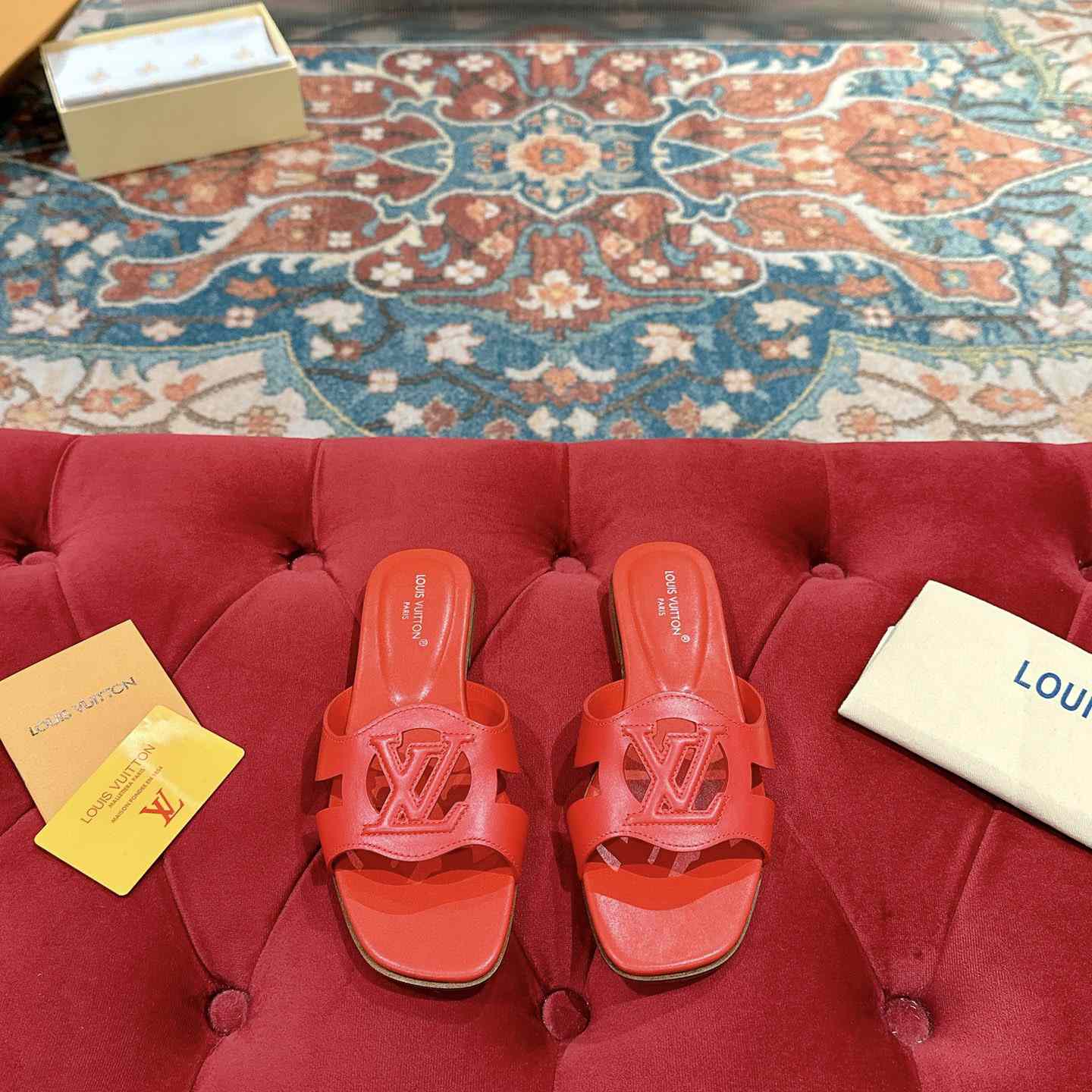 Louis Vuitton LV Isola Flat Mule - DopestKickz