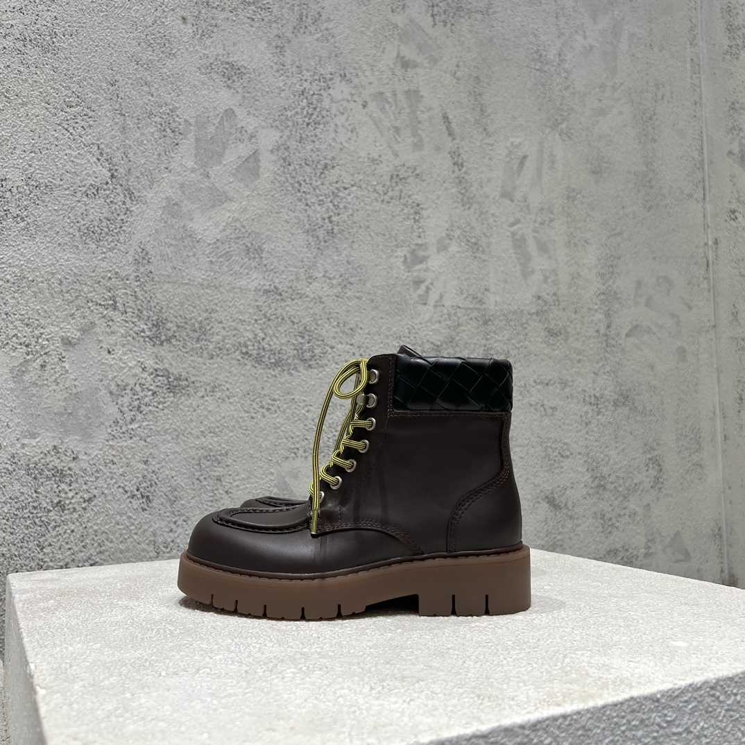 Bottega Veneta Haddock Lace-Up Ankle Boot - DopestKickz