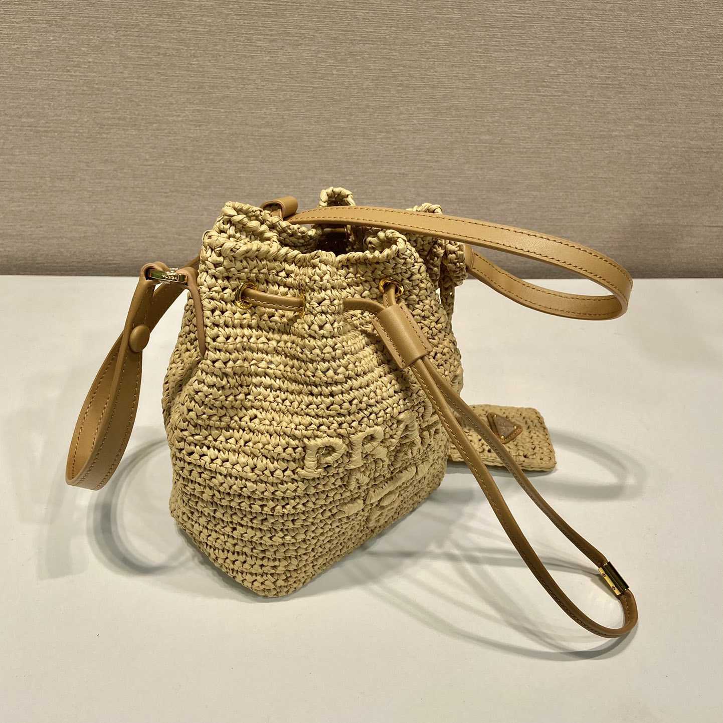 Prada Crochet And Leather Mini-bucket Bag - DopestKickz