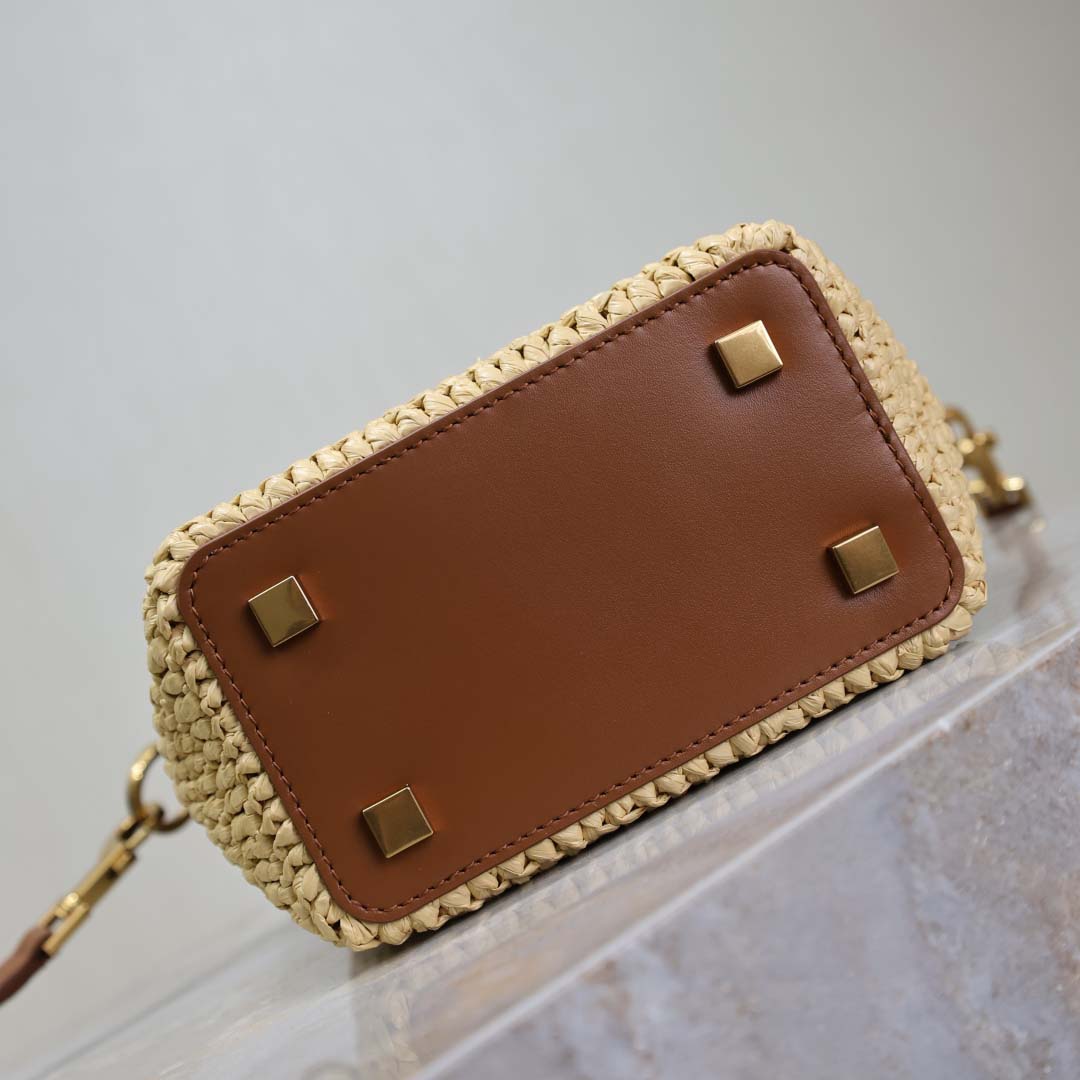 Saint Laurent Le 37 Mini In Raffia - DopestKickz