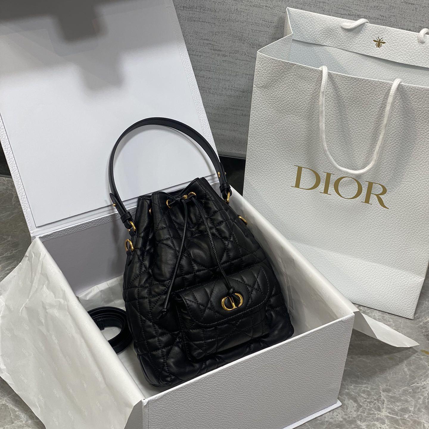 Dior Small Dior Caro Bucket Bag  - DopestKickz