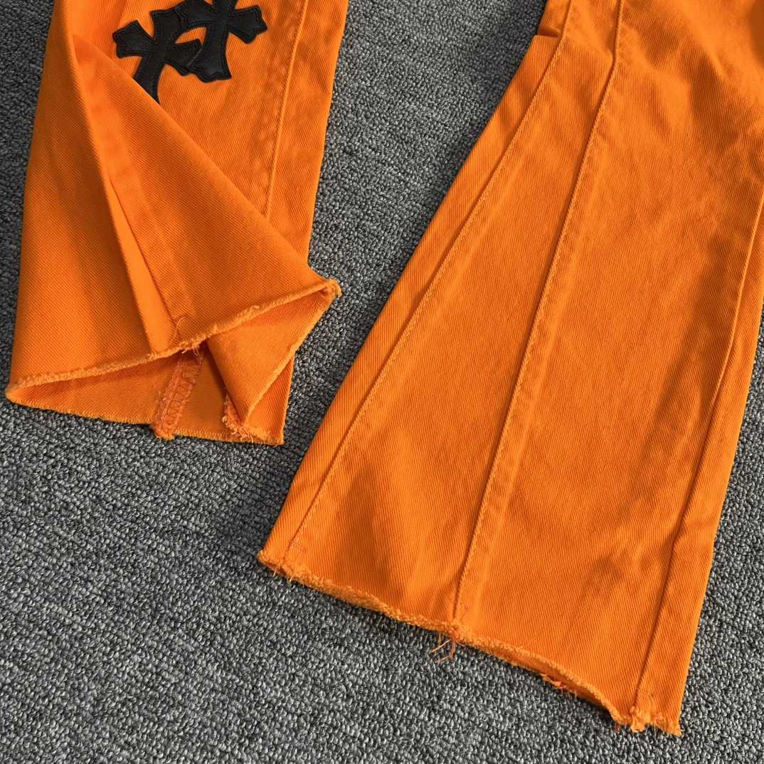 Chrome Hearts x Off-White Cross Denim 'Orange' - DopestKickz