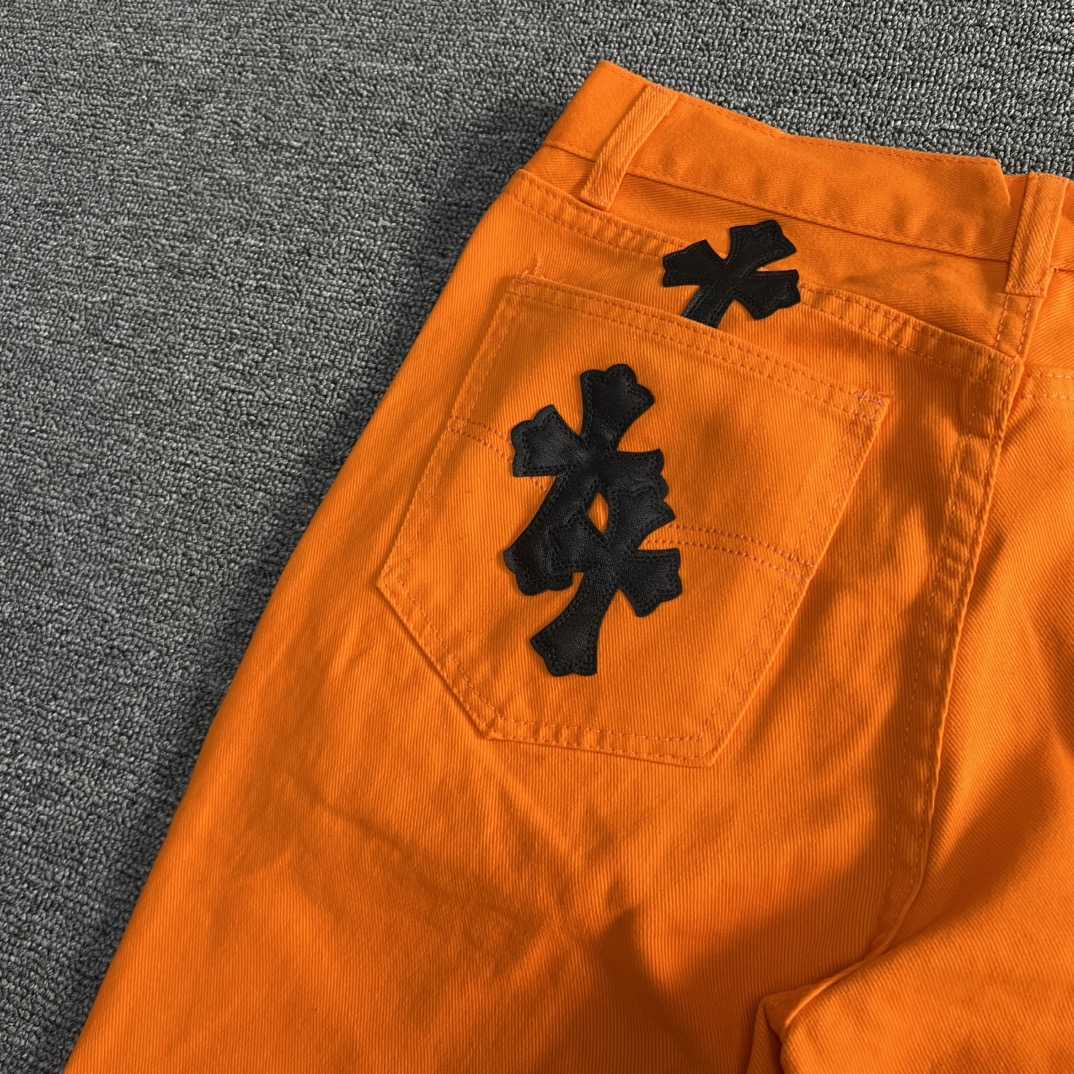 Chrome Hearts x Off-White Cross Denim 'Orange' - DopestKickz