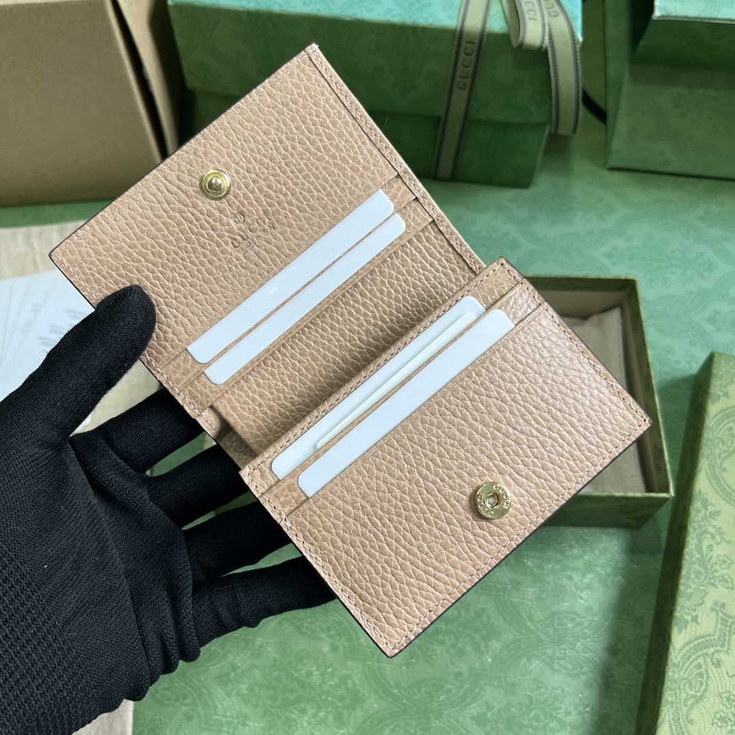 Gucci GG Marmont Card Case Wallet(11-9-3cm)    - DopestKickz