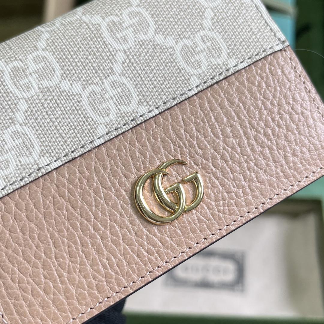 Gucci GG Marmont Card Case Wallet(11-9-3cm)    - DopestKickz