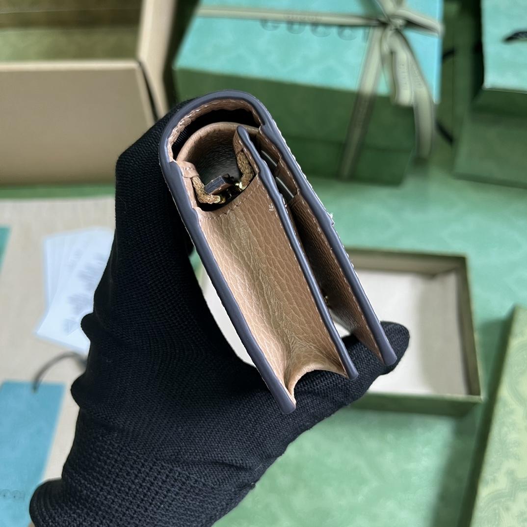 Gucci GG Marmont Card Case Wallet(11-9-3cm)    - DopestKickz