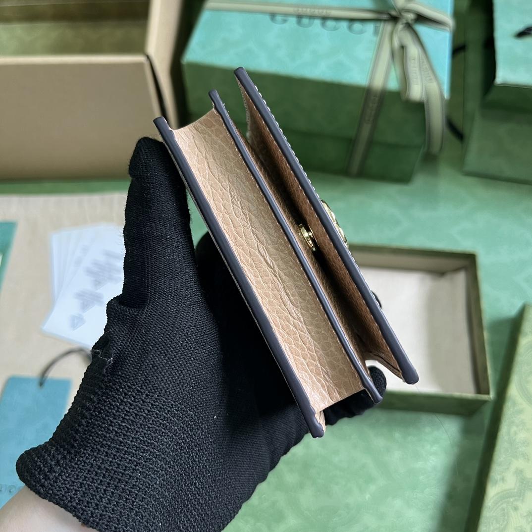 Gucci GG Marmont Card Case Wallet(11-9-3cm)    - DopestKickz
