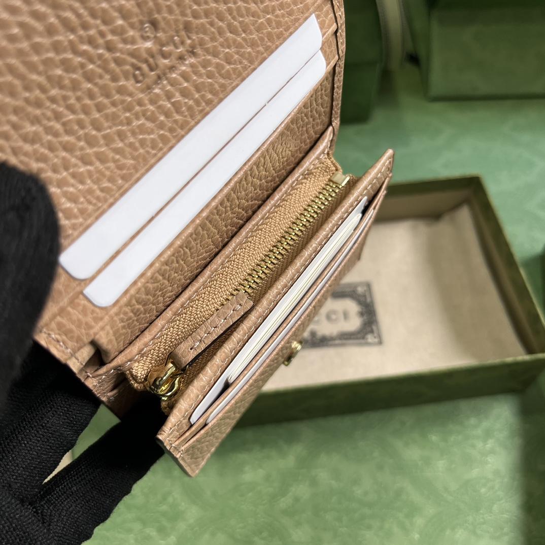 Gucci GG Marmont Card Case Wallet(11-9-3cm)    - DopestKickz
