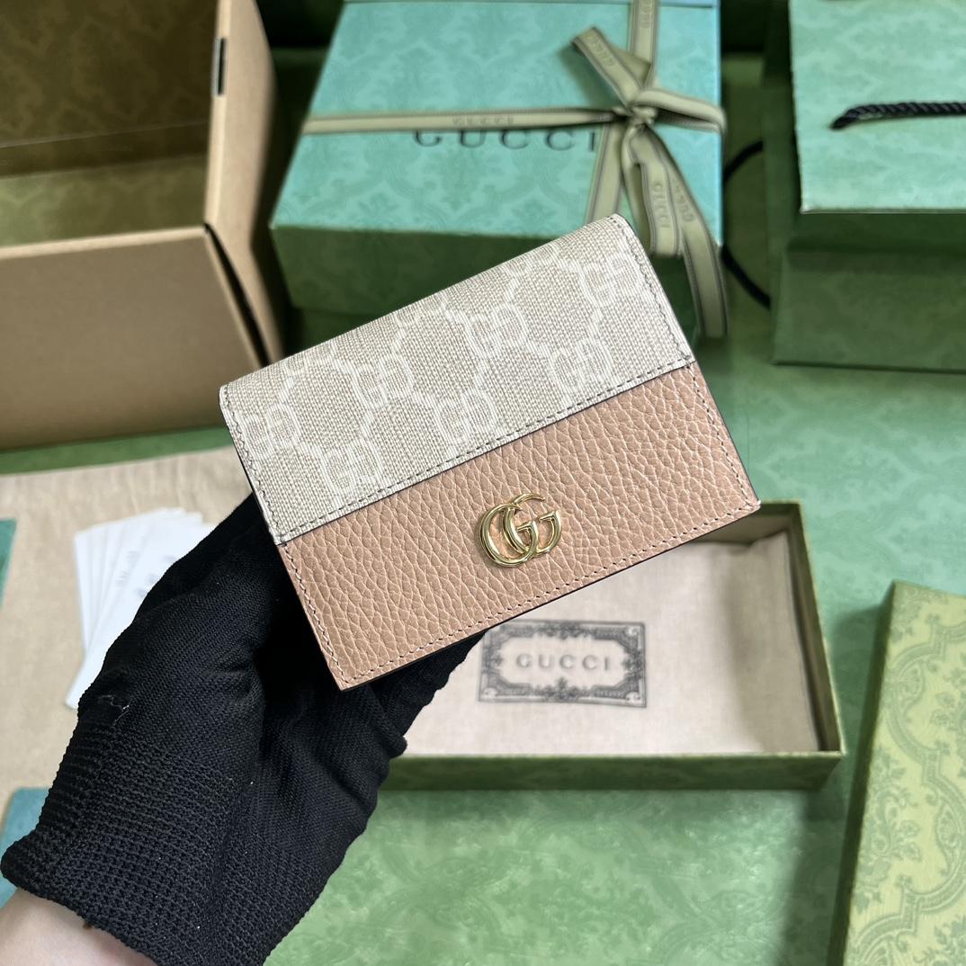 Gucci GG Marmont Card Case Wallet(11-9-3cm)    - DopestKickz