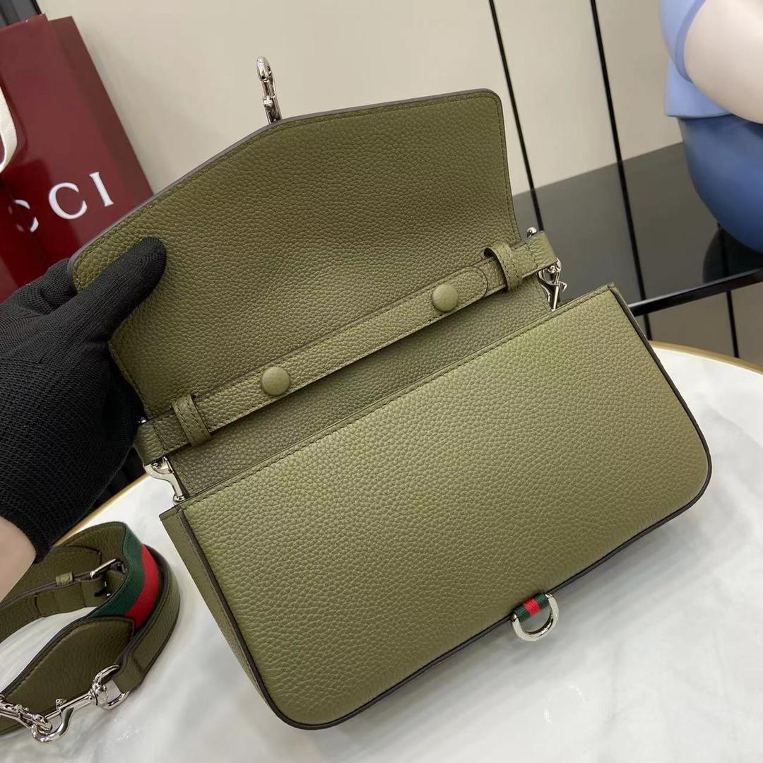 Gucci Small Crossbody Bag With Hook Closure - DopestKickz