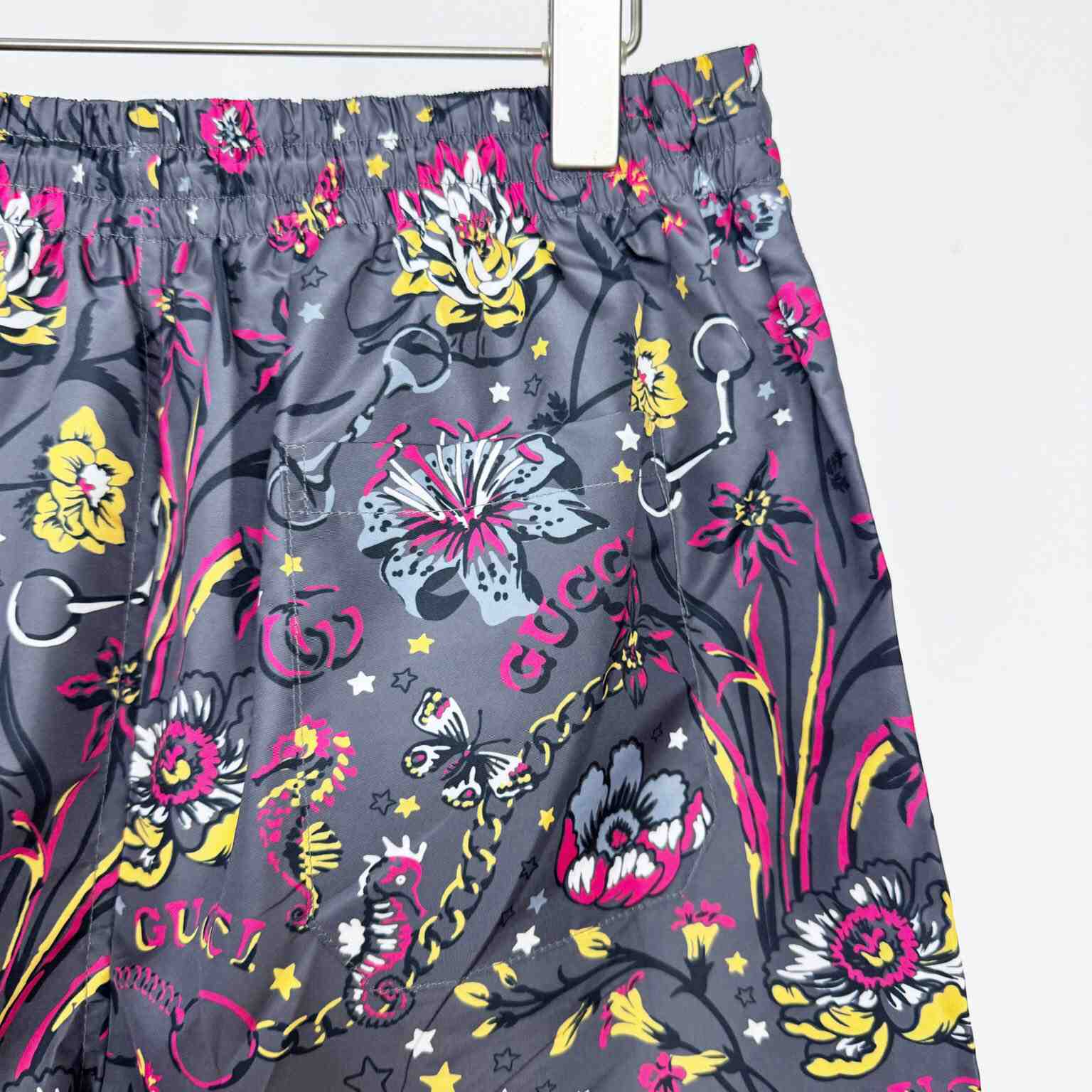 Gucci Punk Floral-print Cotton Short - DopestKickz