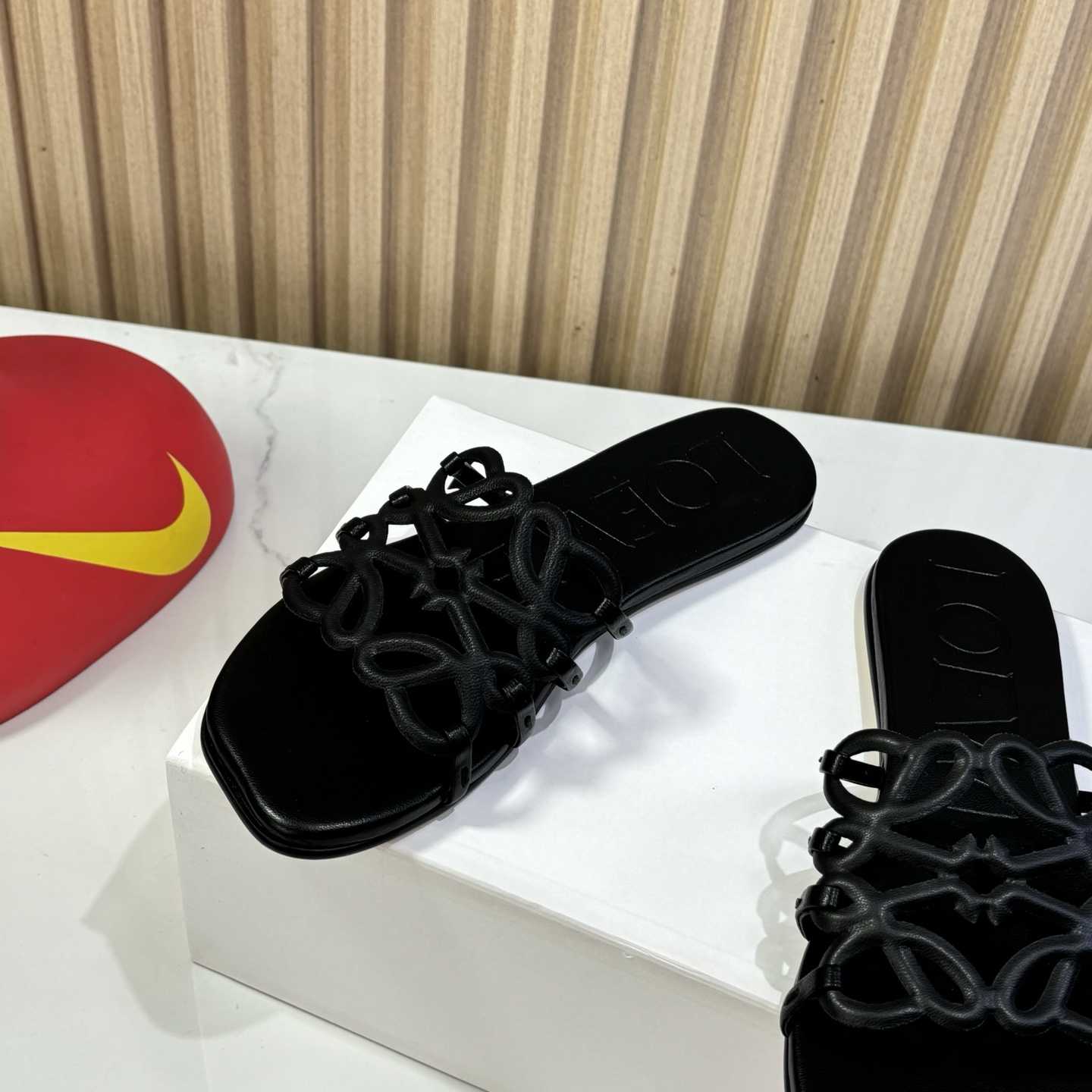 Loewe Petal Anagram Slide In Soft Calfskin - DopestKickz