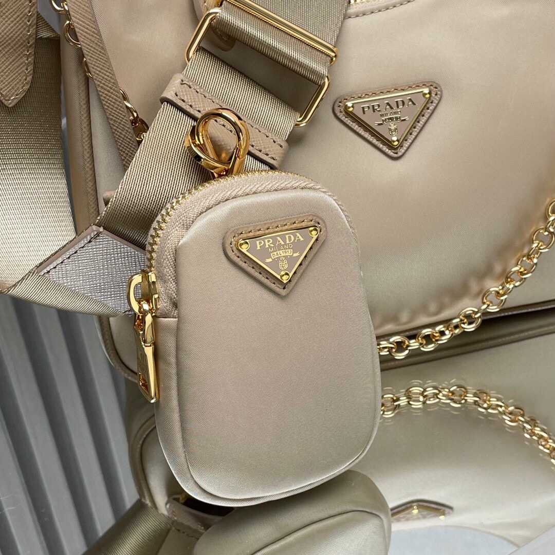 Prada Re-Edition 2005 Re-Nylon And Saffiano Leather Bag With Charm - DopestKickz