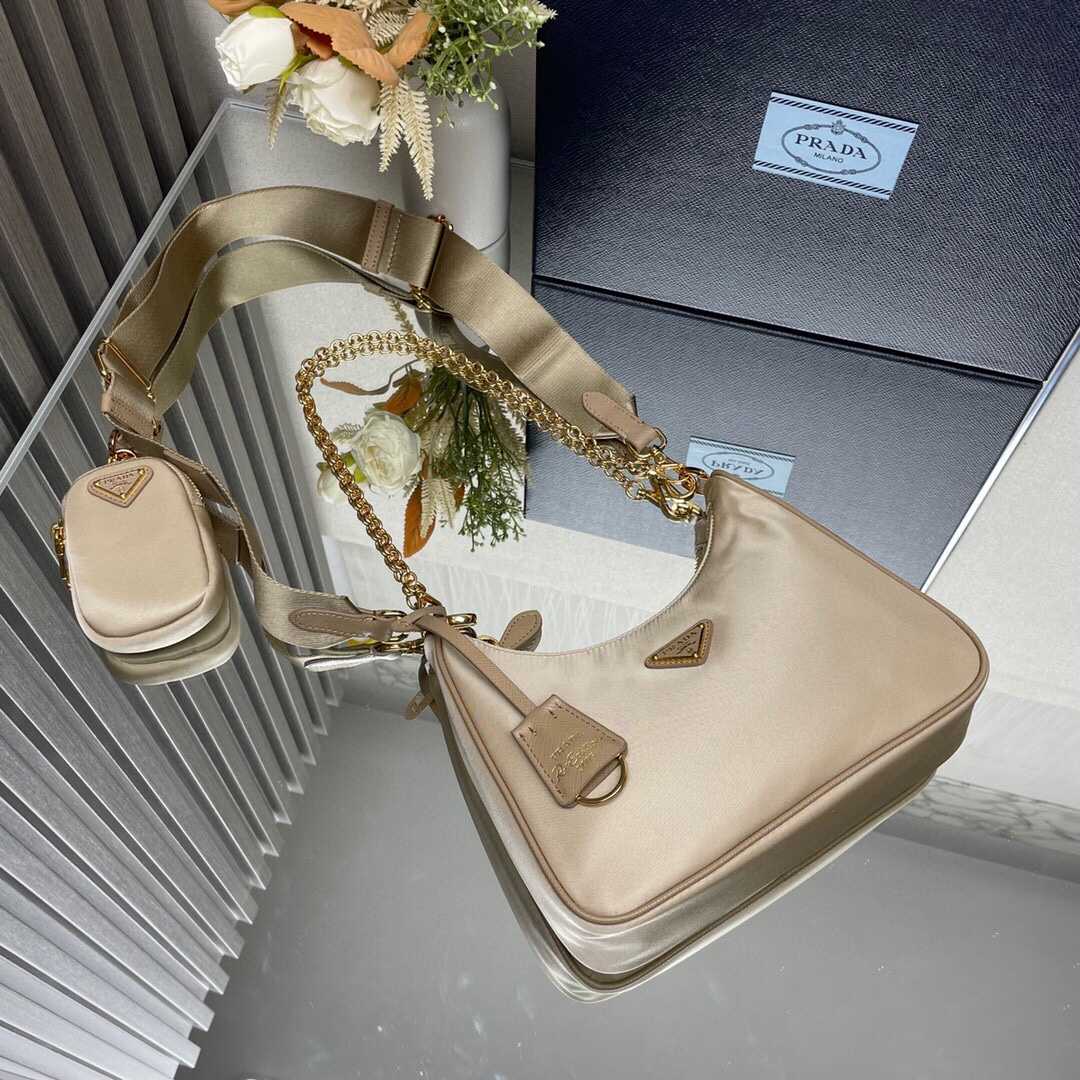 Prada Re-Edition 2005 Re-Nylon And Saffiano Leather Bag With Charm - DopestKickz