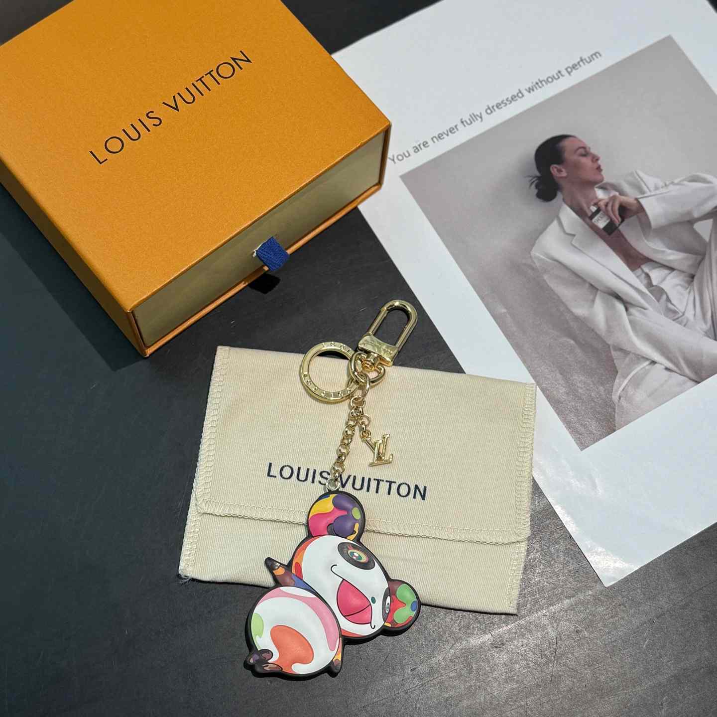 Louis Vuitton LV x TM Superflat Panda Key Holder   M02467 - DopestKickz