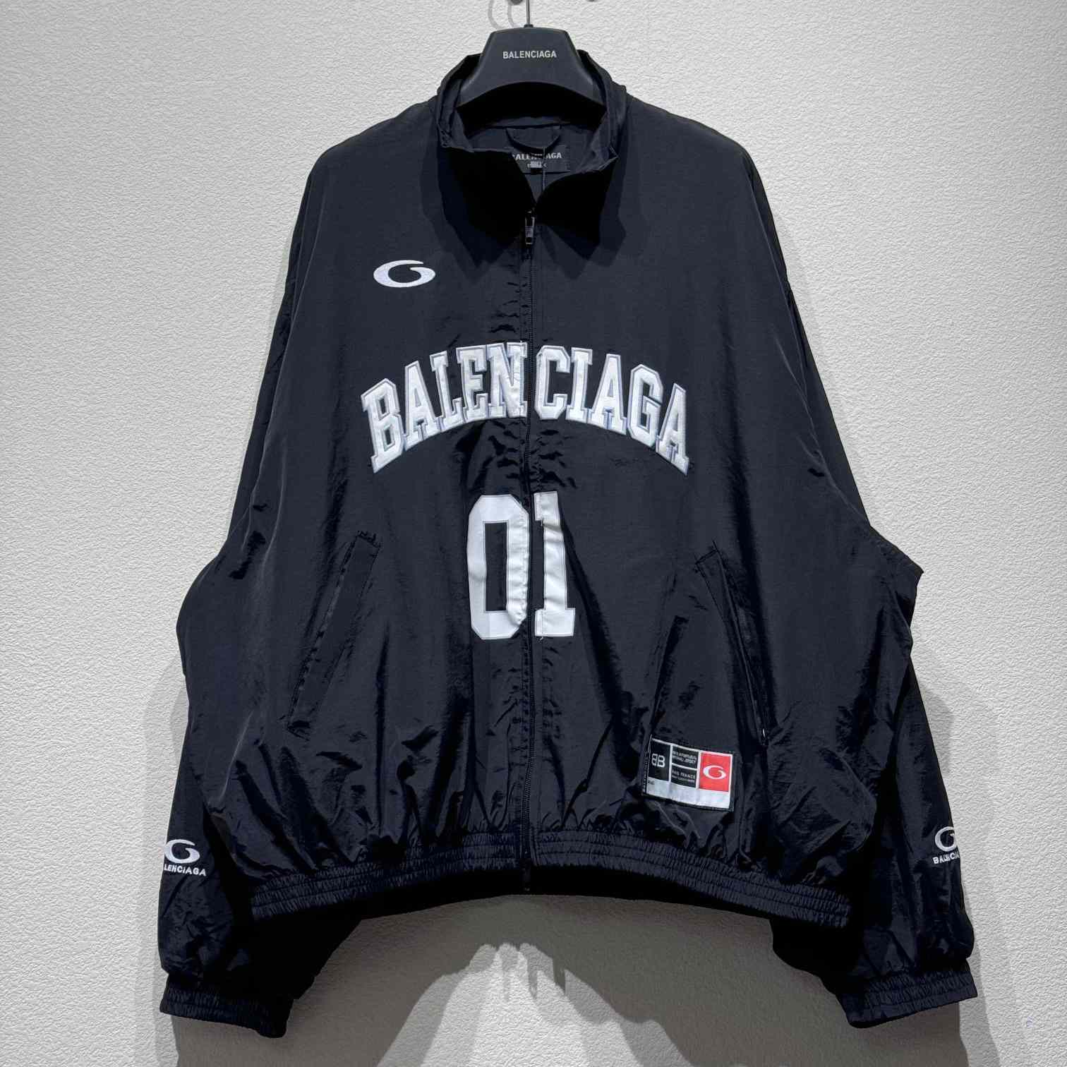 Balenciaga Basketball Series - Tracksuit Jacket In Black - DopestKickz