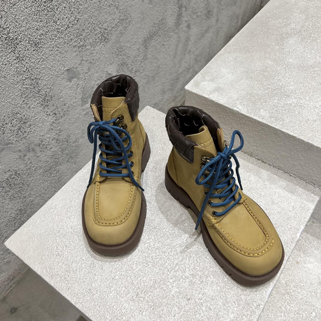 Bottega Veneta Haddock Lace-Up Ankle Boot - DopestKickz