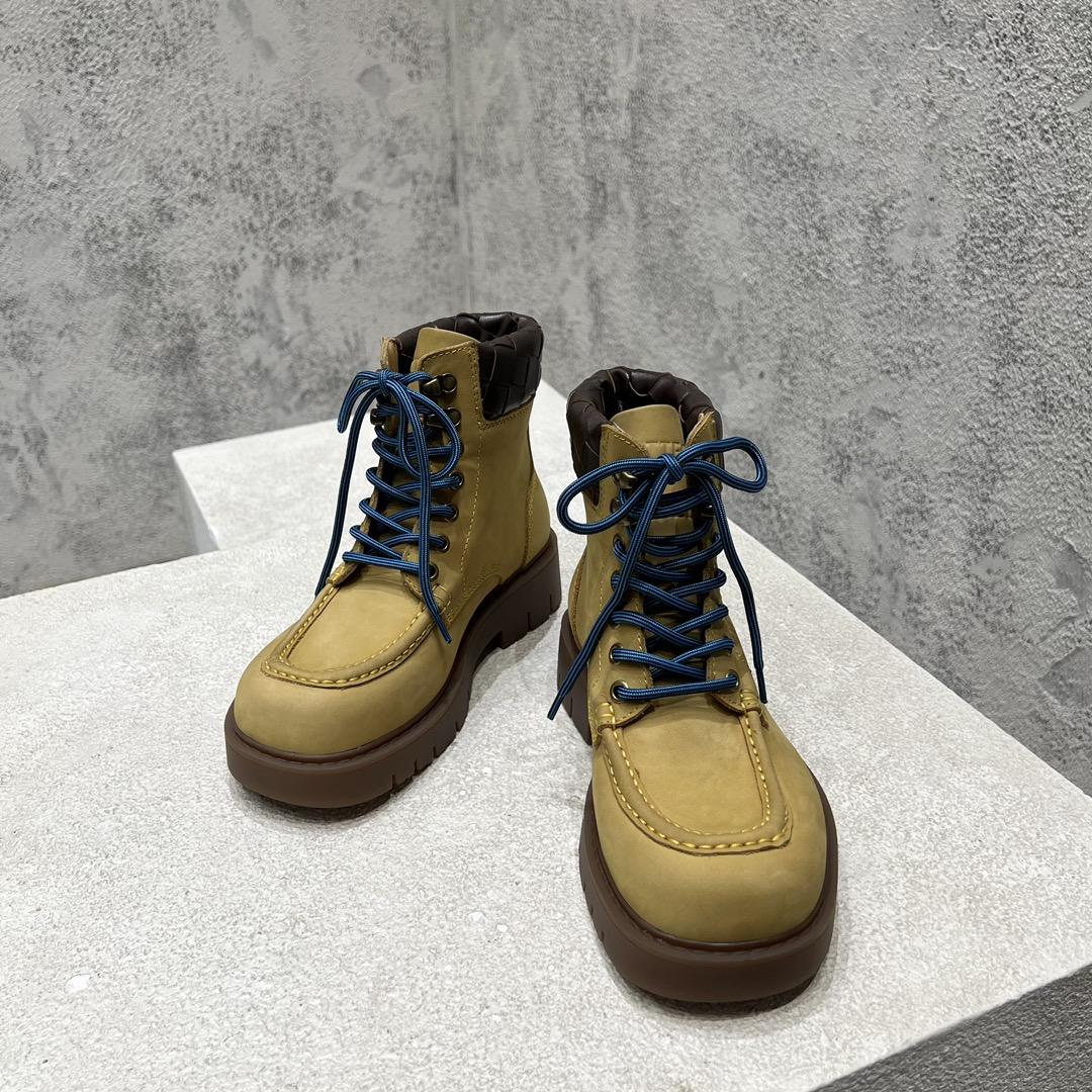 Bottega Veneta Haddock Lace-Up Ankle Boot - DopestKickz