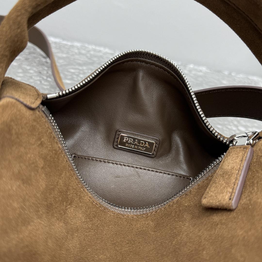 Prada Suede Shoulder Bag - DopestKickz