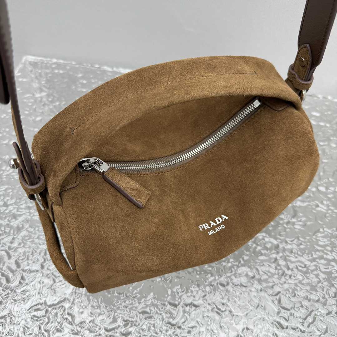 Prada Suede Shoulder Bag - DopestKickz