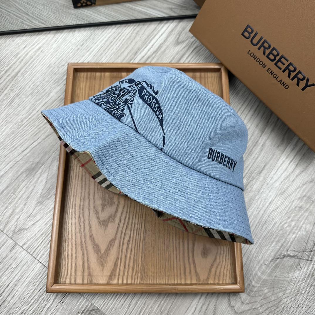 Burberry Denim Bucket Hat  - DopestKickz