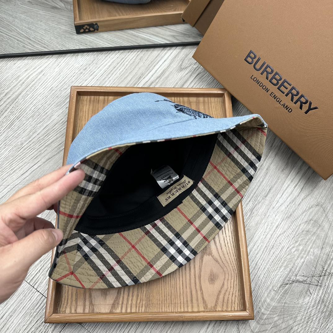 Burberry Denim Bucket Hat  - DopestKickz