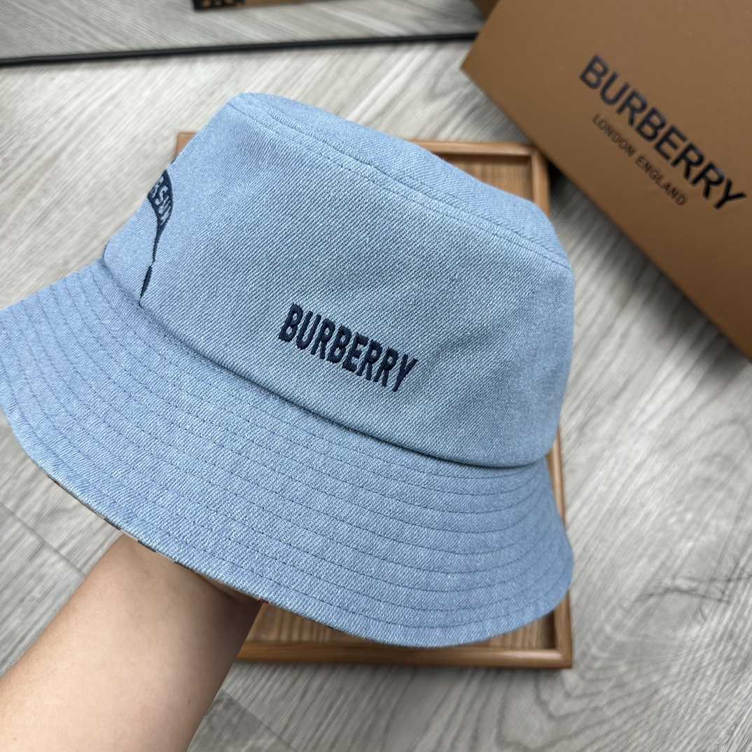 Burberry Denim Bucket Hat  - DopestKickz