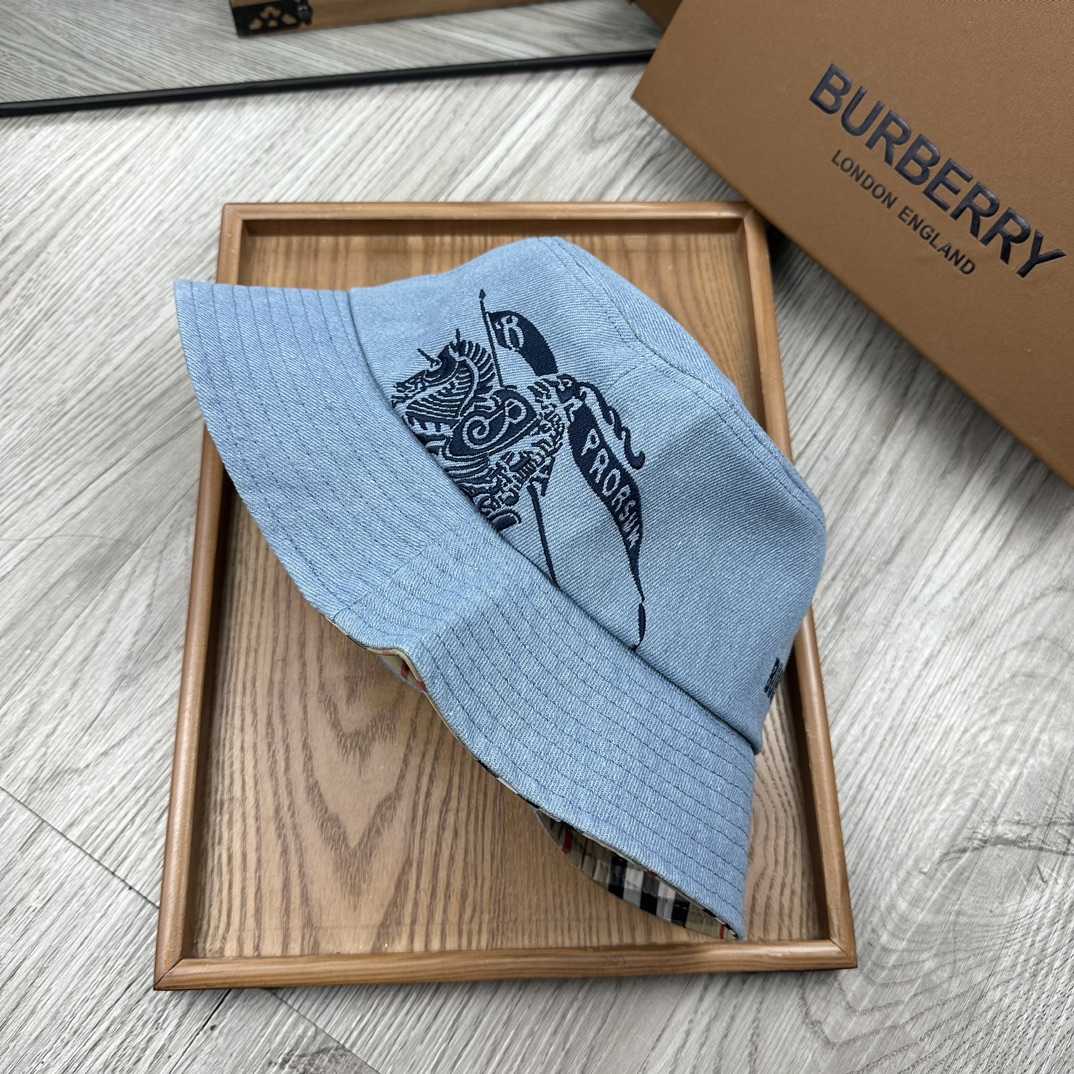 Burberry Denim Bucket Hat  - DopestKickz