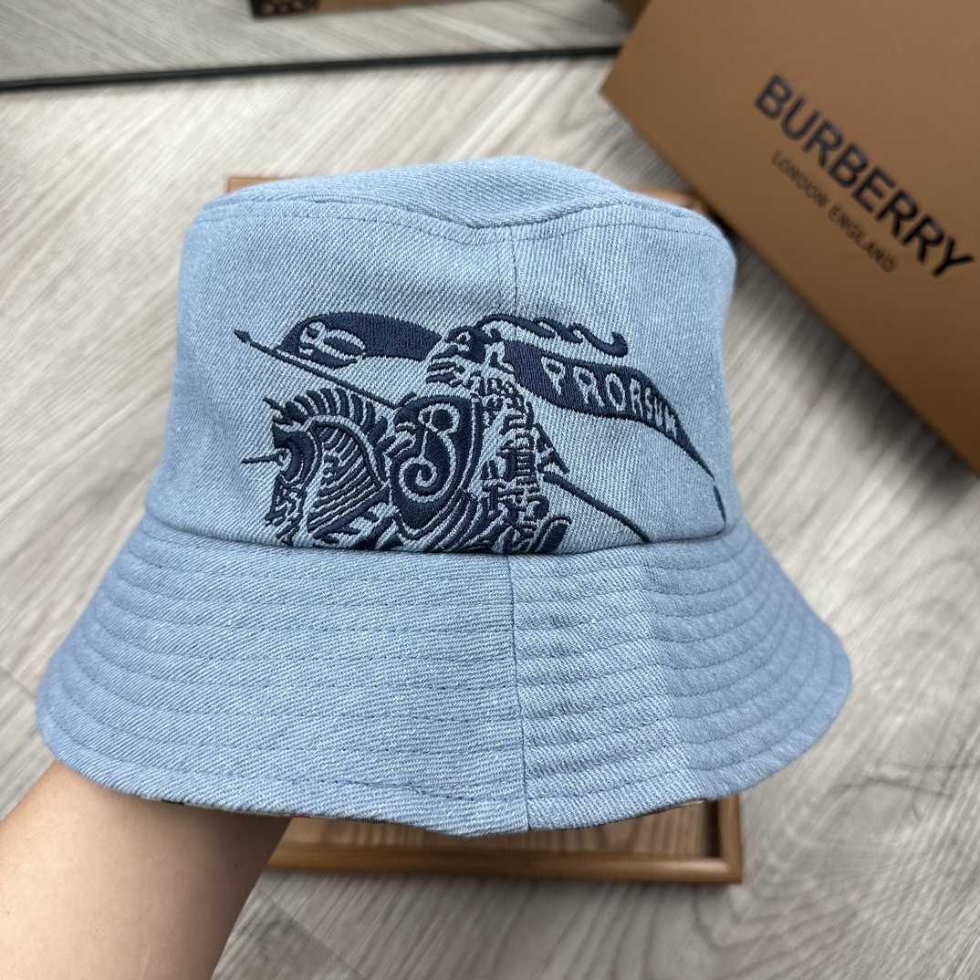 Burberry Denim Bucket Hat  - DopestKickz