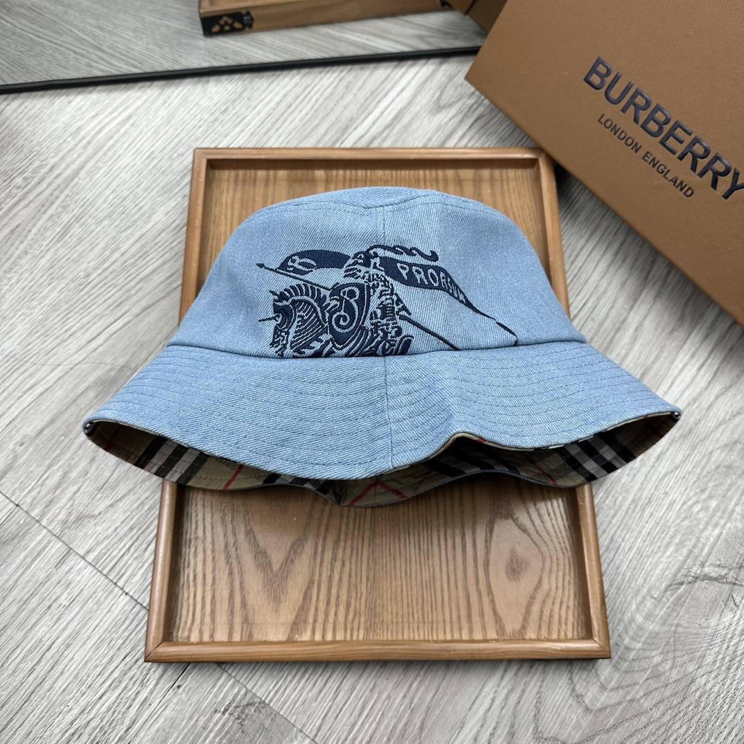 Burberry Denim Bucket Hat  - DopestKickz