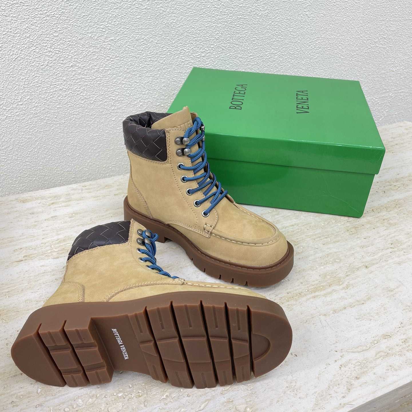 Bottega Veneta Haddock Lace-Up Ankle Boot - DopestKickz