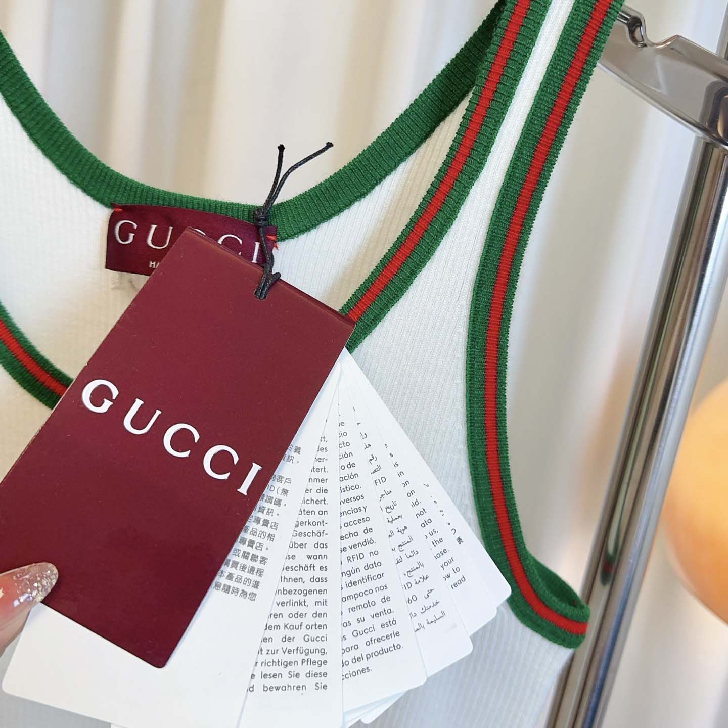 Gucci Cotton Tank Top With Web - DopestKickz