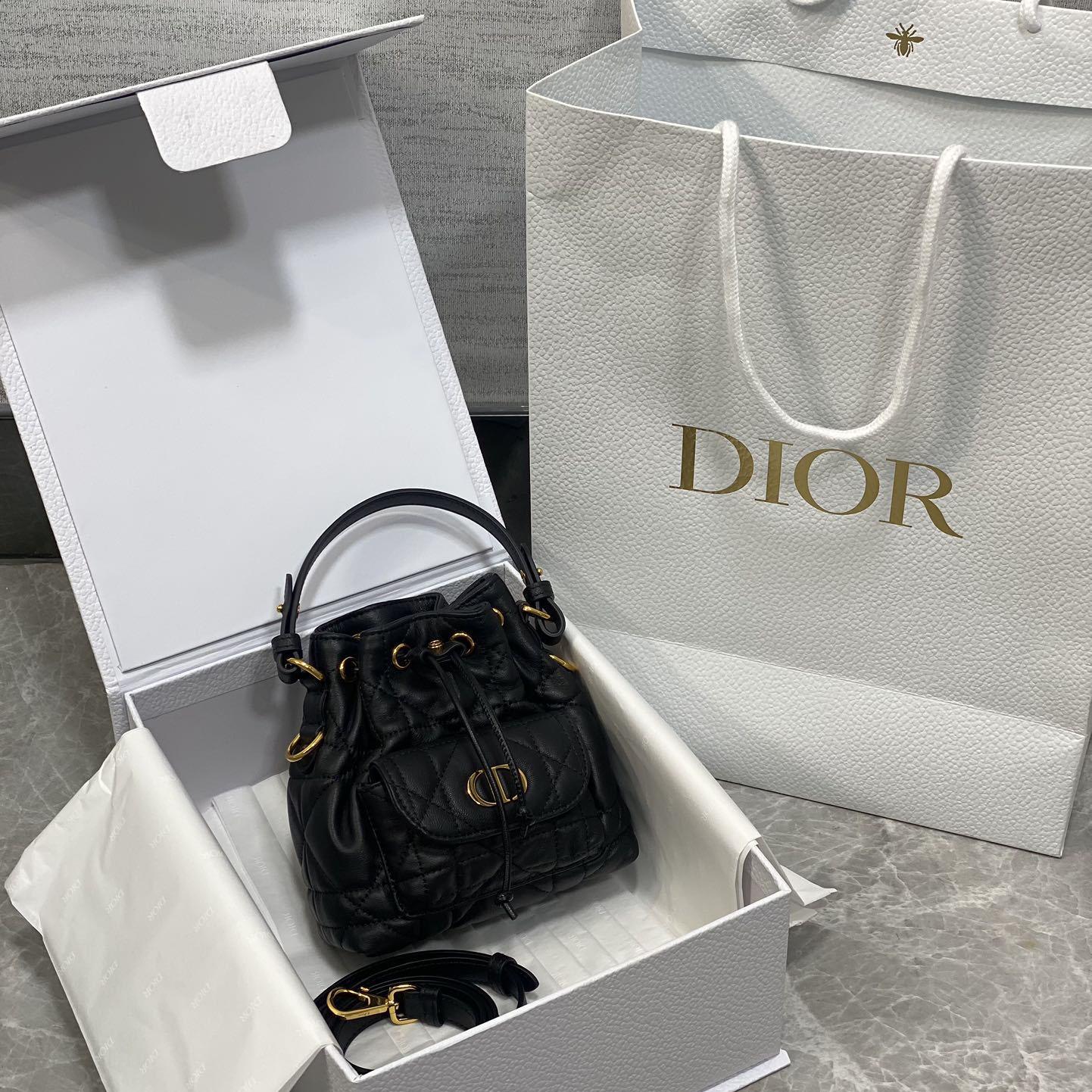 Dior Caro Nano Bucket Bag   - DopestKickz